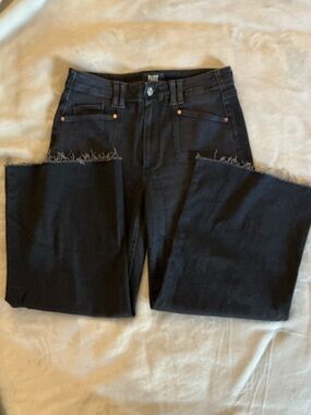 PAIGE Black Denim High-Rise Jeans